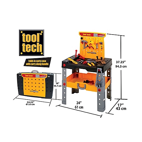Red Box Tool Tech 50 pc. Take-Along Work Bench Playset with Tools