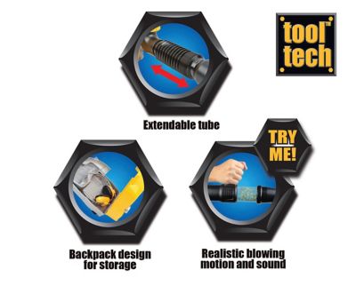 Image showing  Tool Tech Power Backpack Leaf Blower Playset with Goggles and Ear Protection