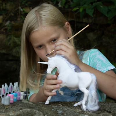 Image showing  Freedom Series Paint and Play Unicorn with Brushable Mane and Tail, 1/12 Scale