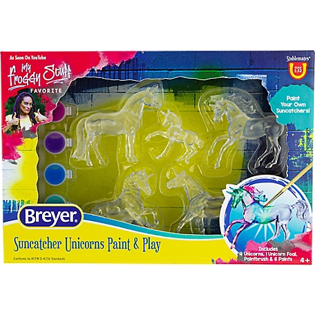 Breyer Stablemates Unicorn Suncatcher Craft Set, 1:32 Scale, 5 pc.