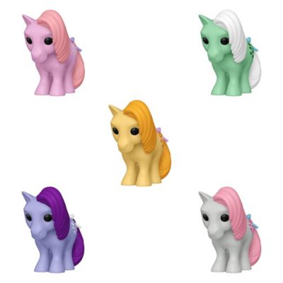 funko pop! my little pony vinyl figure collector's set, includes cotton candy, minty, blossom, snuzzle, and butterscotch