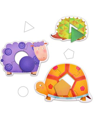 Image showing  32 pc. My First Animal Jigsaw Floor Puzzle with 7 Illustrated Animals