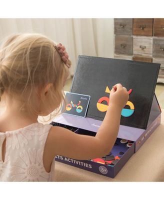 Image showing  92 pc. Magnetic Jigsaw Puzzle Imaginative Patterns Puzzle Board with Drawers