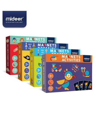 Image showing  92 pc. Magnetic Jigsaw Puzzle Imaginative Patterns Puzzle Board with Drawers