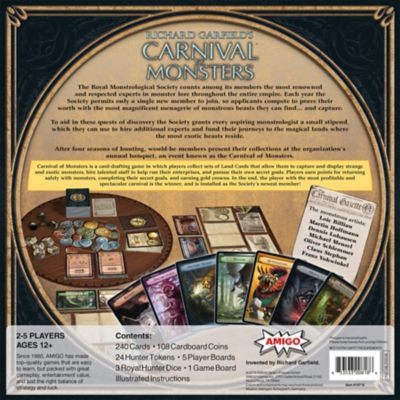 Image showing  Richard Garfield's Carnival of Monsters Strategy Board Game