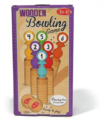 Retr-Oh! Wooden Bowling Game