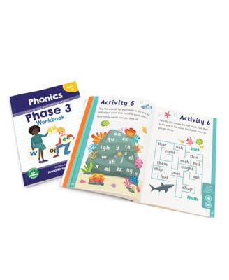Image showing  Phase 3 Phonics Educational Learning Workbook
