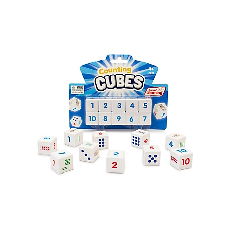Junior Learning Counting Cubes Educational Learning Set, Ten Learning Cubes