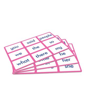 Image showing  Tricky Word Bingo Match the Words Educational Learning Game