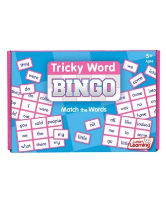 Image showing  Tricky Word Bingo Match the Words Educational Learning Game