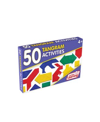Junior Learning 50 Tangram Activities Educational Learning Set, Shape Learning Activities