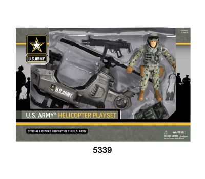 US Army U.S. Figure Army Playset with Helicopter