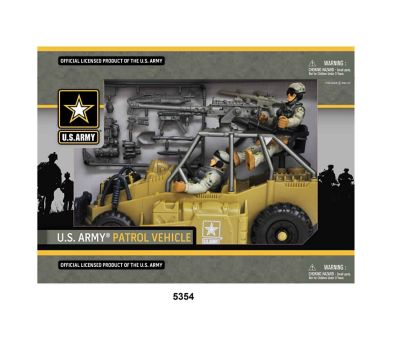US Army U.S. Desert Figure Army Playset with Patrol Vehicle
