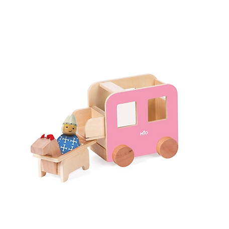 Manhattan Toys Mio Wooden Carriage with Horse and 1 Person Imaginative Play Kit