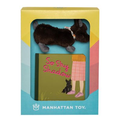 Manhattan Toys So Shy Shadow Baby and Toddler Board Book and Scottie Stuffed Animal Dog Gift Set