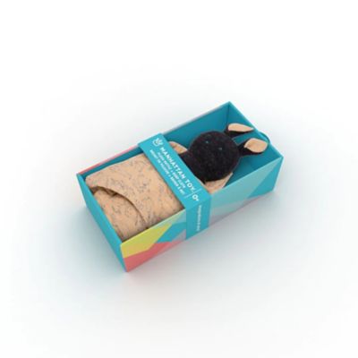 Image showing 5 th Manhattan Toys Embroidered Plush Bunny Baby Rattle and Soft Cotton Burp Cloth, 16 in. x 16 in.