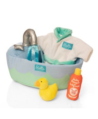 Image showing  Stella Collection Soft Bath Playset with Accessories for 12 in. and 15 in. Soft Dolls