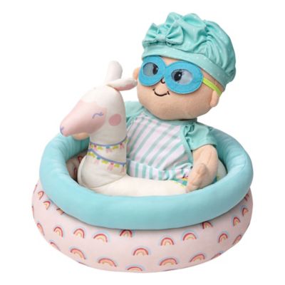 Manhattan Toys Stella Collection Pool Party 4 pc. Baby Doll Pool Playset for 12 in. and 15 in. Stella Dolls