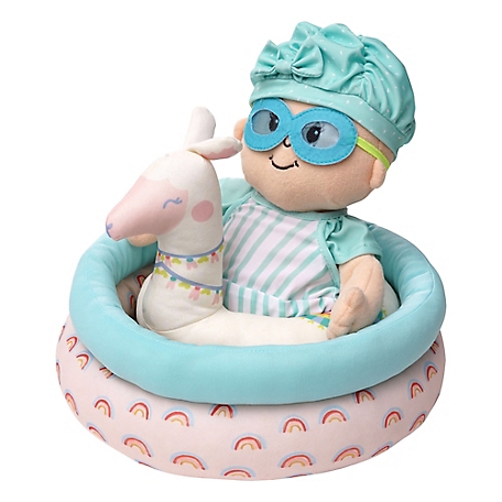 Manhattan Toys Stella Collection Pool Party 4 pc. Baby Doll Pool Playset for 12 in. and 15 in. Stella Dolls