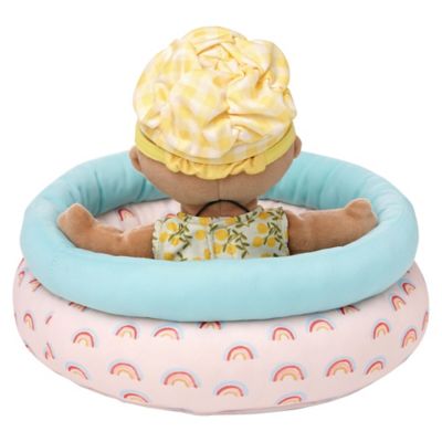 Image showing  4 pc. Stella Collection Pool Party Baby Doll Pool Playset for 12 in. and 15 in. Stella Dolls