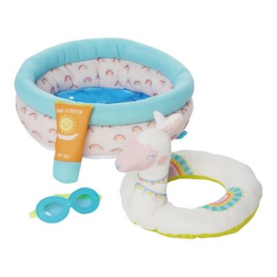 Image showing 7 th Manhattan Toys 4 pc. Stella Collection Pool Party Baby Doll Pool Playset for 12 in. and 15 in. Stella Dolls