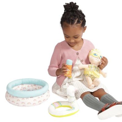 Image showing 8 th Manhattan Toys 4 pc. Stella Collection Pool Party Baby Doll Pool Playset for 12 in. and 15 in. Stella Dolls