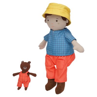 Image showing  Playdate Friends Alex Machine Washable and Dryer Safe Doll with Mini Bear Stuffed Animal, 14 in.