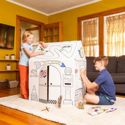 Image showing  Pit Stop Garage Cardboard Playhouse