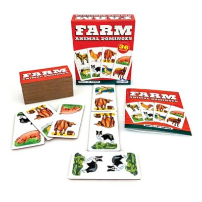 Image showing  Farm Animal Dominoes Game, For Ages 3+