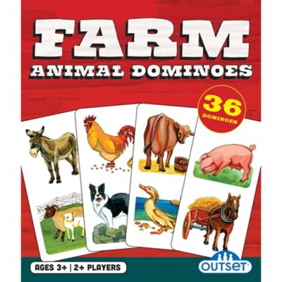 Image showing  Farm Animal Dominoes Game, For Ages 3+