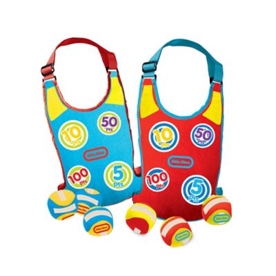 Little Tikes Kids' Dodge and Score Game, Includes 2 Vests and 6 Balls