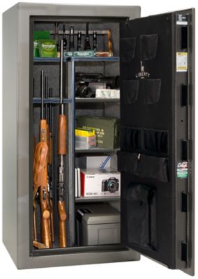 Image showing  30 Long Gun + 4 Handgun 16.3 cu. ft. Electronic Lock We the People Gun Safe, Gray