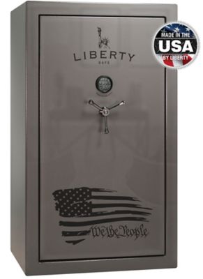 Liberty Safe We the People, 44 Long Gun + 6 Handgun, E-Lock, 60-Min Gun Safe, Gray Gloss