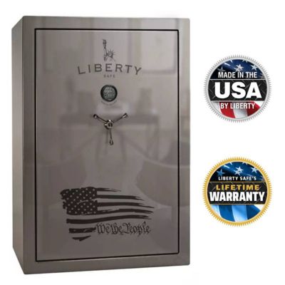 Liberty Safe We the People, 60 Long Gun + 6 Handgun, E-Lock, 60-Min Gun Safe, Gray Gloss