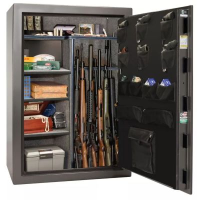 Image showing  60 Long Gun + 6 Handgun 22.8 cu. ft. Electronic Lock We the People Gun Safe, Gray Gloss