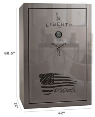Image showing  60 Long Gun + 6 Handgun 22.8 cu. ft. Electronic Lock We the People Gun Safe, Gray Gloss