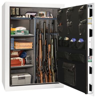 Image showing  60 Long Gun + 6 Handgun 22.8 cu. ft. Electronic Lock We the People Gun Safe, White Gloss