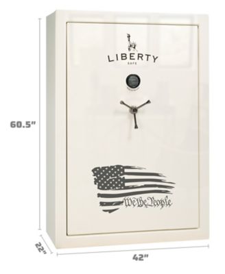 Image showing  60 Long Gun + 6 Handgun 22.8 cu. ft. Electronic Lock We the People Gun Safe, White Gloss