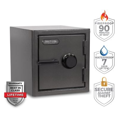 Sanctuary Diamond 1.32 cu. ft. Fireproof/Waterproof Home & Office Safe with Combination Lock, Dark Gray, SA-DIA2COM-DP It's a good safe, but the dial is too slippery and hard to grab