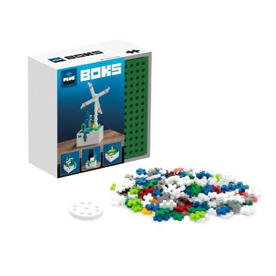 Plus-Plus 220 pc. Boks Windmill Construction Building Office Desk Fidget Toy, Interlocking Mini Puzzle Blocks