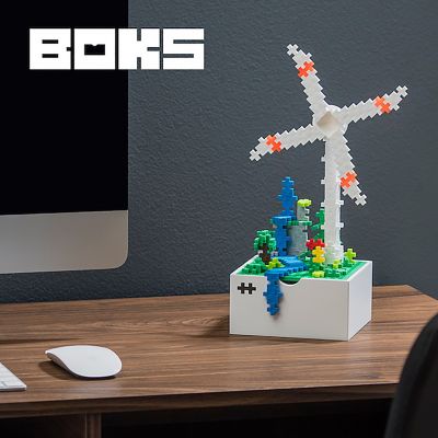 Image showing  220 pc. Boks Windmill Construction Building Office Desk Fidget Toy, Interlocking Mini Puzzle Blocks
