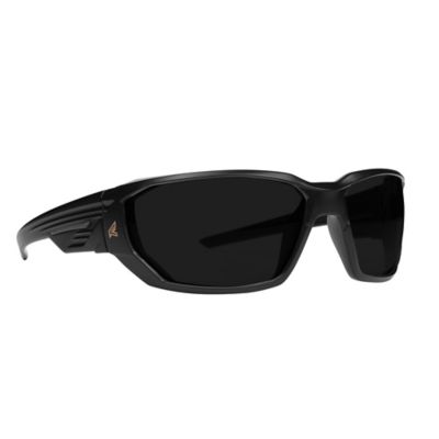 Edge Eyewear Dawson Safety Glasses, Black Frame, Smoke Lenses