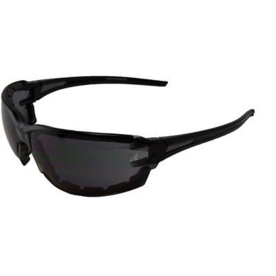 Edge Eyewear Nevosa Protective Glasses, Black Frame with Gasket, Smoke Standard Anti-Fog Lenses