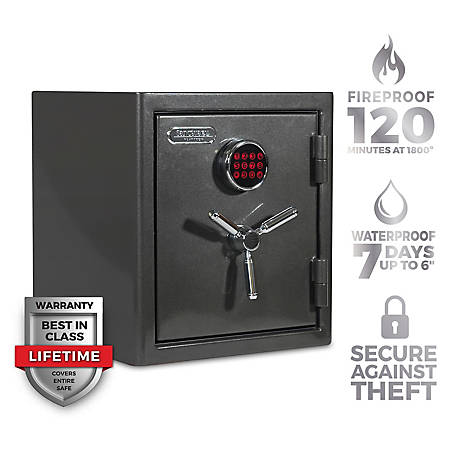 Sanctuary Platinum Series 1.71 CuFt. Capacity Fire/Waterproof Safe with Illuminated E-Lock Sanctuary Platinum Series 1.71 CuFt. Capacity Fire/Waterproof Safe with Illuminated E-Lock
