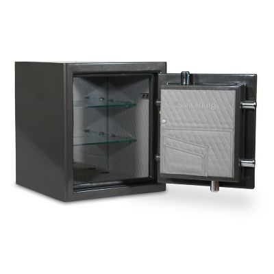 Image showing  1.96 cu. ft. Electronic Lock Platinum Fireproof/Waterproof Home and Office Safe, Dark Gray Metallic