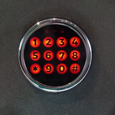 Image showing  1.96 cu. ft. Electronic Lock Platinum Fireproof/Waterproof Home and Office Safe, Dark Gray Metallic