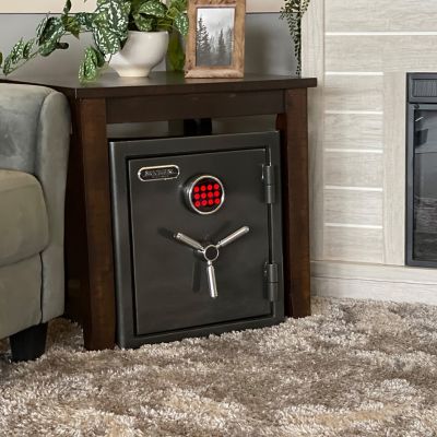 Image showing 6 th Sanctuary 1.96 cu. ft. Electronic Lock Platinum Fireproof/Waterproof Home and Office Safe, Dark Gray Metallic