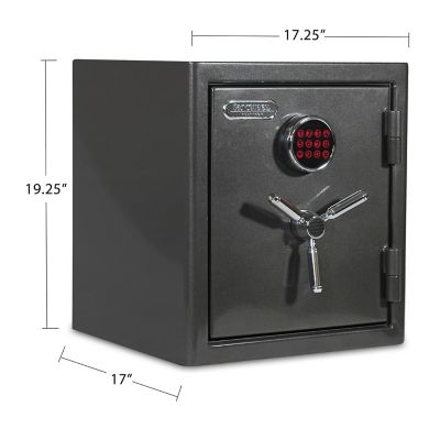 Image showing 7 th Sanctuary 1.96 cu. ft. Electronic Lock Platinum Fireproof/Waterproof Home and Office Safe, Dark Gray Metallic
