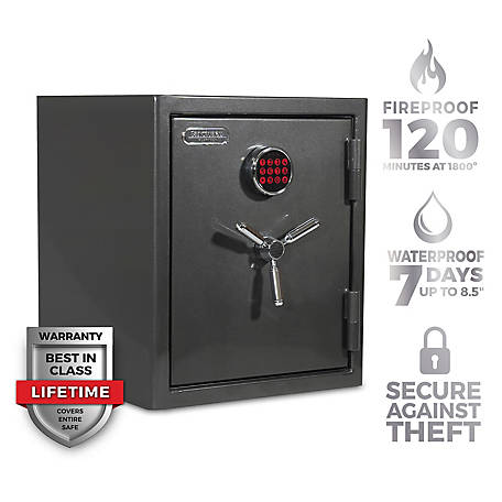 Sanctuary Platinum Series 1.71 CuFt. Capacity Fire/Waterproof Safe with Illuminated E-Lock Sanctuary Platinum Series 1.71 CuFt. Capacity Fire/Waterproof Safe with Illuminated E-Lock