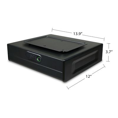 Image showing  1 Gun 0.09 cu. ft. Biometric Home Defense Under Counter Quick Access Gun Vault